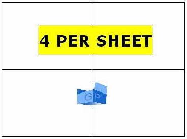 4 Per Sheet (99x127mm)
